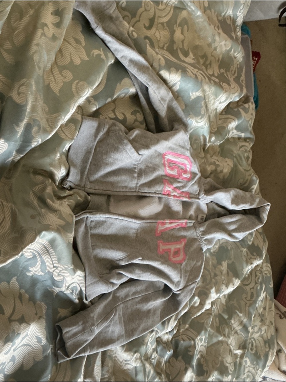 GAP Light Gray Kids Zip-Up Hoodie